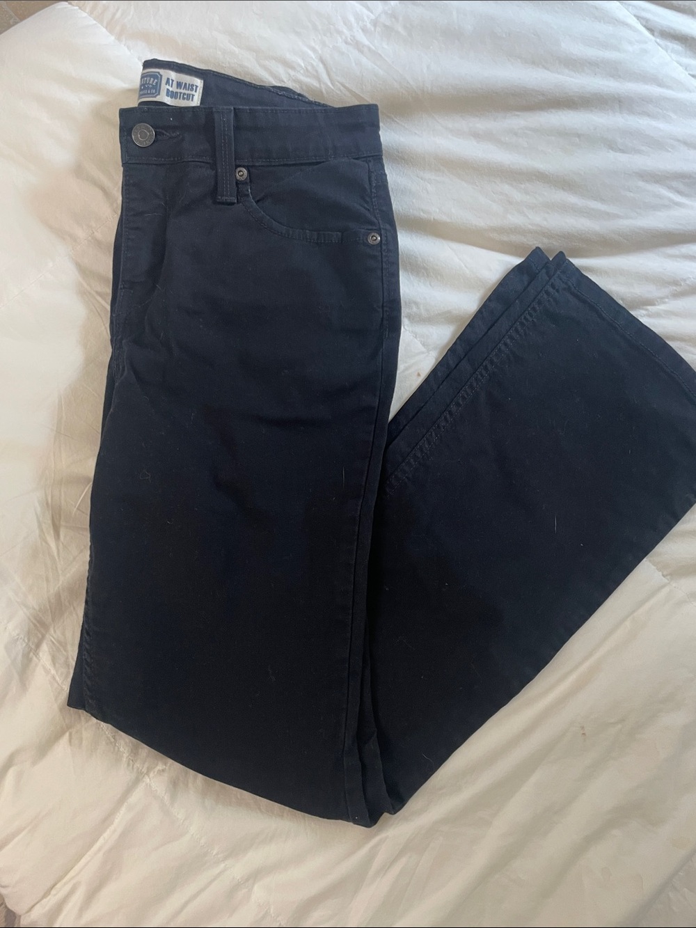 Levi’s Black At-Waist Bootcut Jeans